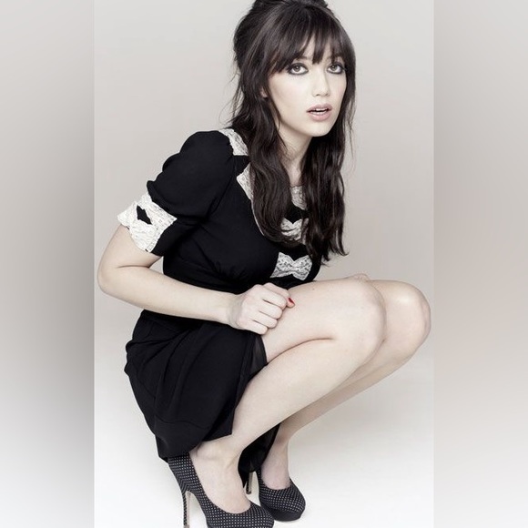 Pearl Lowe Dresses & Skirts - RARE Pearl Lowe British Tea Antique lace black bow dress 👗 Daisy 🌼